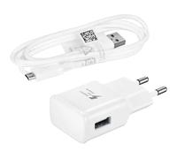 Cargador Rápido Compatible EP-TA20EWE y Cable Micro USB para Samsung Galaxy S7 | S6 | S5 | S4 | S3 | Tab - Librephonia
