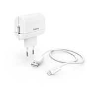 Cargador rápido con cable de carga Lightning, 12 W, 1,0 m, blanco