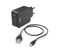 Cargador rápido con cable de carga micro-USB, Qualcomm®, 19,5 W, 1,5 m,