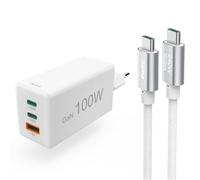 Cargador rápido con Cable de Carga USB C para Ordenador portátil PD 100W | Cargador rápido de 100 W