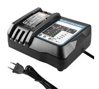 Cargador rápido DC18RC compatible con Makita 14,4 V y batería de 18 V, cargador rápido de 18 V, compatible con Makita, cargador de coche 3 A para Makita 14,4 V ~ 18 V BL1860 BL1850 BL1840 BL1830