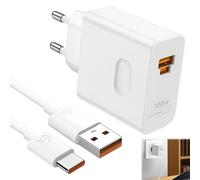 Cargador rápido de 100 W para Honor con 6 A, cable USB C 1 M para Honor Magic6 Lite 5 Lite V2 V3 400 200 Lite Smart 90 X6b X8b Pad X8a 9 X9