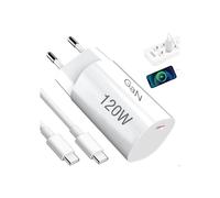 Cargador rápido de 120 W con cable USB C de 2 m, adaptador de carga GaN compatible con Xiaomi 14T, 14, 13 Ultra y Redmi Note 14 Series