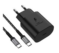 Cargador rápido de 25 W + cable USB C a USB C 2M Compatible con Samsung Galaxy A54/A34/A14/S23/S23 Plus/S23 Ultra/S22/S22 Plus/S22 Ultra/Z Flip 4/Z Fold 4/S21 FE/S21 Plus/S21 Ultra/S21 FE/S21 FE/S21