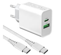 Cargador rápido de 25 W con cable para Samsung Galaxy S26 S25 S24/S22 Ultra/S21 FE/S23 Ultra/S20,A17 A16 A53 A55 A54 5G/A33 A34 A35/A15 A14 A13 A25 23 A2 2/A52 A52S A05S A04S A03S,iPhone 15 16 17 USB