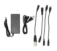 Cargador rápido de 42 V y 2 A: Adaptador de corriente universal para baterías de litio de 36 V, DC 5,5 x 2,5 mm