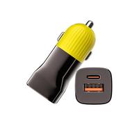Cargador rápido de coche, adaptador universal de 50 W, cargador de coche, enchufe adaptador USB C, para teléfono, tablet, auriculares, RV, camión, sedán, furgoneta, vehículo, automóvil, viajes