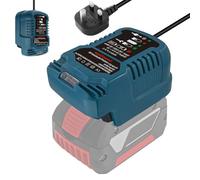 Cargador rápido de repuesto para Bosch Professional 18V System GBA estación de carga con indicador LED compatible con batería Bosch GBA de 18 V BAT607 BAT614 BAT607G