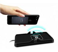 Cargador rápido de tablero de instrumentos de coche inalámbrico Qi 2 en 1 con soporte de silicona antideslizante para teléfono de coche