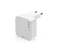 Cargador rápido, GaN, 1 USB-C, mini cargador plegable, PD, 40 W, blanco
