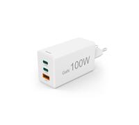 Cargador rápido, GaN, 2 USB-C PD, 1 USB-A QC, mini-cargador, 100 W, blc