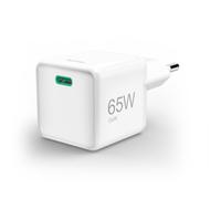Cargador rápido GAN USB-C, Super Mini Charger, PD, 65 W, Color Blanco