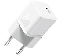 Cargador rápido GaN5 (mini) USB-C de 20 W (blanco) - BASEUS