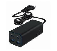 CARGADOR RAPIDO GEMBIRD USB POWERDELIVERY GAN DE 4 PUERTOS 100 W NEGRO