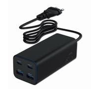CARGADOR RAPIDO GEMBIRD USB POWERDELIVERY GAN DE 4 PUERTOS 100 W NEGRO