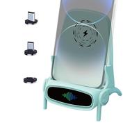 Cargador Rápido Inalámbrico Para Mini Silla - Diseño De Soporte Magnético ABS Para PC | Soporte Para Teléfono De Escritorio Alimentación Inalámbrica Rápida Universal | Base Multifuncional Para Teléfon