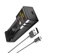 Cargador rápido inteligente, alta decuado para dispositivos de batería portátiles con 18650, 21700, 26650, 32650 recargables