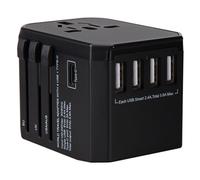 Cargador rápido internacional con GaN III, adaptador de corriente mundial compatible con más de 180 países, carga rápida, carga rápida, carga