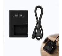 Cargador rápido LC-E17 compatible con baterías LP-E17 para Canon EOS Rebel T7i, T6i, T6s, SL2, SL3, 77D, 200D, 800D, 850D, 760D, 750D, M3, M6, M6 Mark II, M5, cámaras Kiss X8i y más - compacto y segur