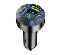 Cargador rápido multipuerto, detección de voltaje en tiempo real, cargador de coche USB C de 4 puertos de alta on QC3.0, diseño