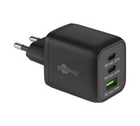 Cargador rápido multipuerto Goobay USB-C™ PD Nano (65 W) negro