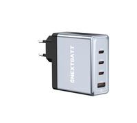 Cargador rápido NEXTBATT de 100 W, 3 puertos USB-C/1 puerto USB-A - Negro/Gris
