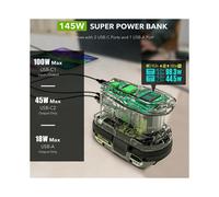 Cargador Rápido para Batería 18V ONE+ Cargador de Batería de Litio 100W Cargador Rápido Cargador de Alimentación Bidireccional PSC Pro Max B