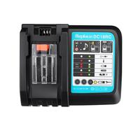Cargador rápido para batería Makita de 18 V, cargador rápido con pantalla digital inteligente y sistema de protección múltiple, compatible con