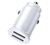 Cargador rápido para coche: adaptador DualPort de alta velocidad, puerto compacto, interfaz inteligente de control de temperatura, módulo de conector USB único, carcasa duradera resistente al fuego