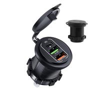 Cargador rápido para Coche, Enchufe de Cargador de Coche de 2 Puertos, Adaptador de Carga de teléfono, para camión, hogar, Motocicleta, yate, conducción, Viajes, Viajes Diarios de Negocios