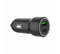 CARGADOR RAPIDO PARA COCHE GEMBIRD CON 2 PUERTOS USB, TIPO C PD, 20 W, NEGRO