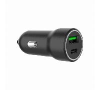 Cargador de coche USB Gembird TA-UC-A2PDQC20-CAR-01 20W QC 3.0 PD 2 Puertos Negro