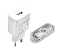 Cargador rápido para Huawei de 2 amperios - Cable de carga para teléfono móvil - Micro USB - 100 - 240 V - Blanco - para teléfonos móviles Huawei con puerto de carga micro USB