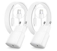 Cargador rápido para iPhone 14 13 12 11, paquete de 2 PD 3.0 Enchufe USB C