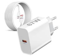 Cargador rápido para Xiaomi 13 Lite/14/13 Pro/12T/12 12X/11T 10T 14T, Redmi Note 13 5G/A3/11 Pro+ 5G/11/10 11S/12, Poco F4/X4 5G/X4 GT/X5 X6 /F3 X3 MM. 5S M6. Cargador Turbo + 6A Cable USB C