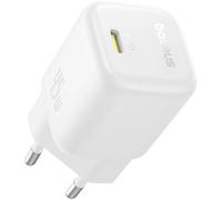 Cargador rápido PicoGo GaN Ultra-Mini USB-C de 45 W (blanco) - BASEUS
