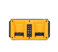 Cargador rápido portátil de Dos Puertos Compatible con Dewalt 18V 20V batería de Litio Mini Cargador Recargable DCB207 DCB206 DCB204 DCB203(Carbon Fiber Look 2016-2019)