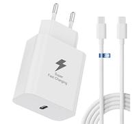 Cargador rápido Samsung cargador tipo C 25W para Samsung Galaxy A15 A16 A34 A35 A54 A55 A05S A25 5G S24 S23, A22 S22 S21 S20 FE/Plus/Ultra, enchufe cargador súper rápido con cable 2M