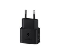 Cargador rápido Samsung, USB-C, 25W con cable de datos, Negro