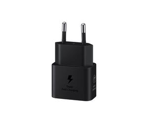 Cargador rápido Samsung, USB-C, 25W con cable de datos, Negro