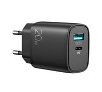 Cargador rápido SiGN USB y USB-C, PD y QC3.0, 3,5 A, 20 W - Negro