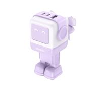 Cargador Rápido Ugreen Nexode RG Robot GaN 65W 1xUSB-A + 2xUSB-C Rosa