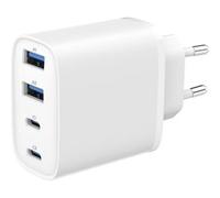 Cargador rápido USB 40W Gembird GaN 4 puertos USB-C/USB-A