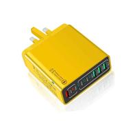 Cargador Rápido USB 8 En 1 con Puertos Impermeables, Bloque De Carga Rápida Universal Anticaídas, Estación De Carga Rápida Múltiple Portátil con 4 USB C Y 4 USB a for Viajes En Casa, Oficina