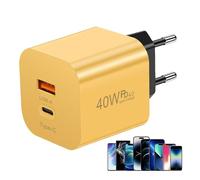 Cargador Rápido USB | Adaptador de Carga PD40W para Teléfonos | Cargador para Teléfono Móvil - para Viajeros Oficina En Casa Amantes De La Tecnología Jugadores Mesilla De Noche Coche