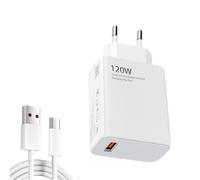 Cargador Rápido USB C 120W Compatible para Xiaomi 15 Ultra 14 14T 13 12 12S Pro, Compatible para Redmi K70 K60 Ultra Note 14 13 12 11 10 Pro+, Adaptador Turbo Hyper Charger, 1M