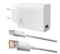Cargador Rápido USB C 120W para Xiaomi 14, 13, 12, 14T, 13T, 12T, 12S, Pro Lite, Redmi Note K70, K60, K50 Ultra, 12, 11T, 11 Plus, Black Shark 4 5, Poco X5, F4, X4 GT y más Dispositivos Tipo-C