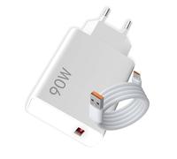 Cargador Rápido USB C 90W con Cable 1m para Xiaomi 14 Ultra, 13T, 12S, Poco F6, X7 Pro, Redmi Note 14, 13, 12, 11 Pro, Carga Turbo 67W 45W 33W, Adaptador de Carga Segura para Poco Pad, Mi 11 Lite 5G