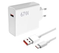 Cargador rápido USB con cable USB C 1M, adaptador de carga, cargador de teléfono para Xiaomi 14T 13T Mix Flip Mix Fold 3 POCO M6 X6 X5 X4 F5 X3 GT 13 Lite 12S Ultra 12 Lite Redmi Note 13 Pro 5G