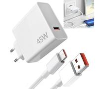 Cargador rápido USB de 45 W, cargador de 45 W, con cable USB C 1M, para Xiaomi Pad 6 5 Redmi Note 14 13 12S 12 POCO Pad M6 Mi 10T Pro Lite